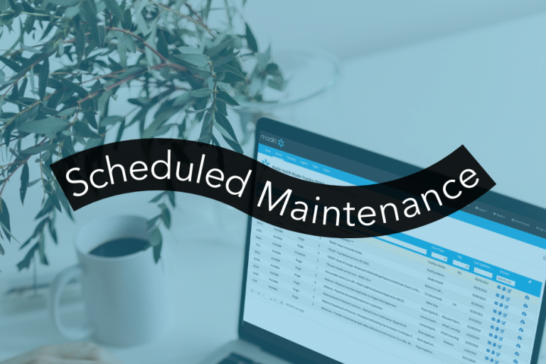 Modio Health Database Upgrade – Scheduled Maintenance